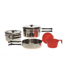 Mil-Tec Stainless Steel 2 Persons Cook Set